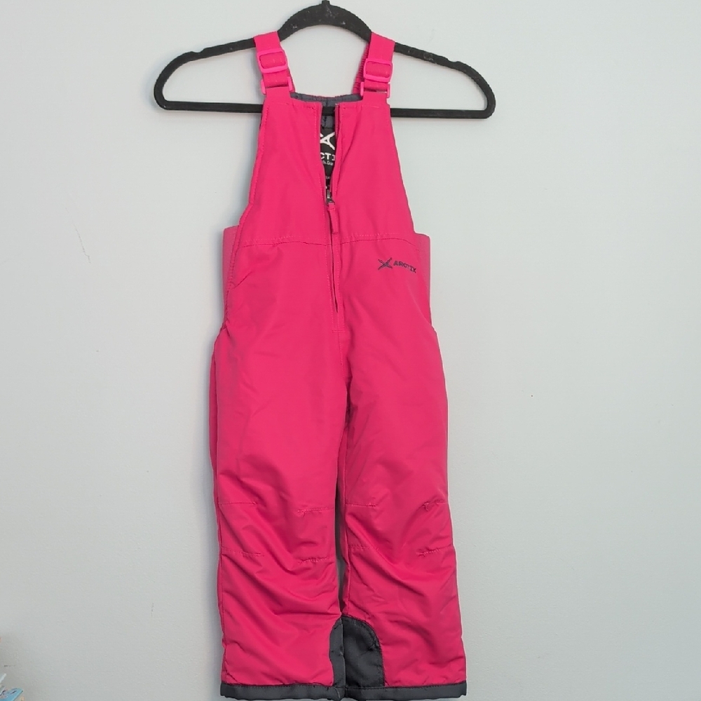 Arctix Kids Insulated Snow Bib Overalls Fuchsia Pink Size 4T
